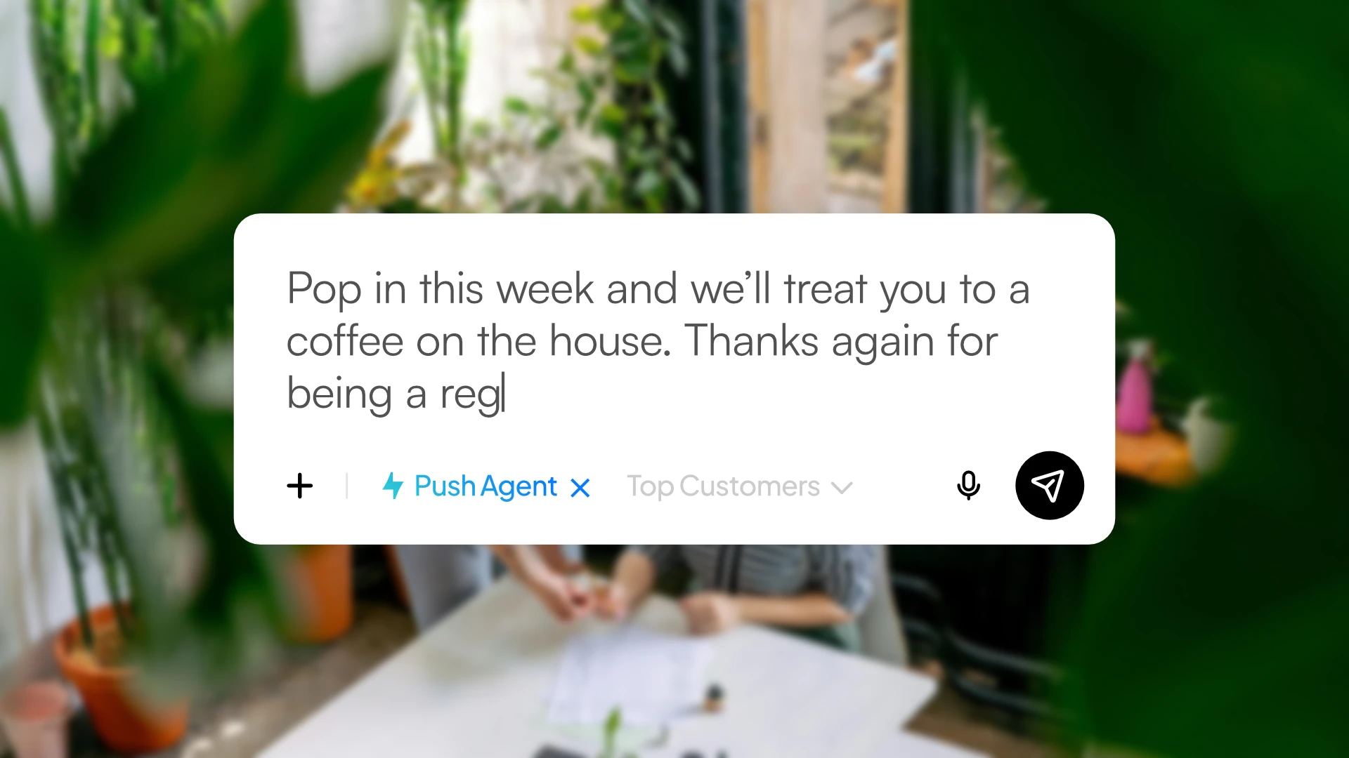 Local business owner using Spark on their phone